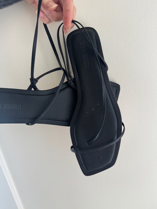 Steve Madden Shoes - Steve Madden Black Strappy Square-Toe Sandals